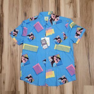 RSVLTS Shirt Mens 2XL Saved By The Bell Jessie Spano So Excited Blue